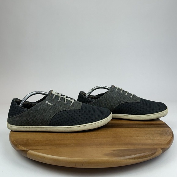 Mens Olukai Nohea Moku Lace Mesh Gray Comfort Shoes Sneakers Size 10 M‎ GUC - Picture 1 of 9